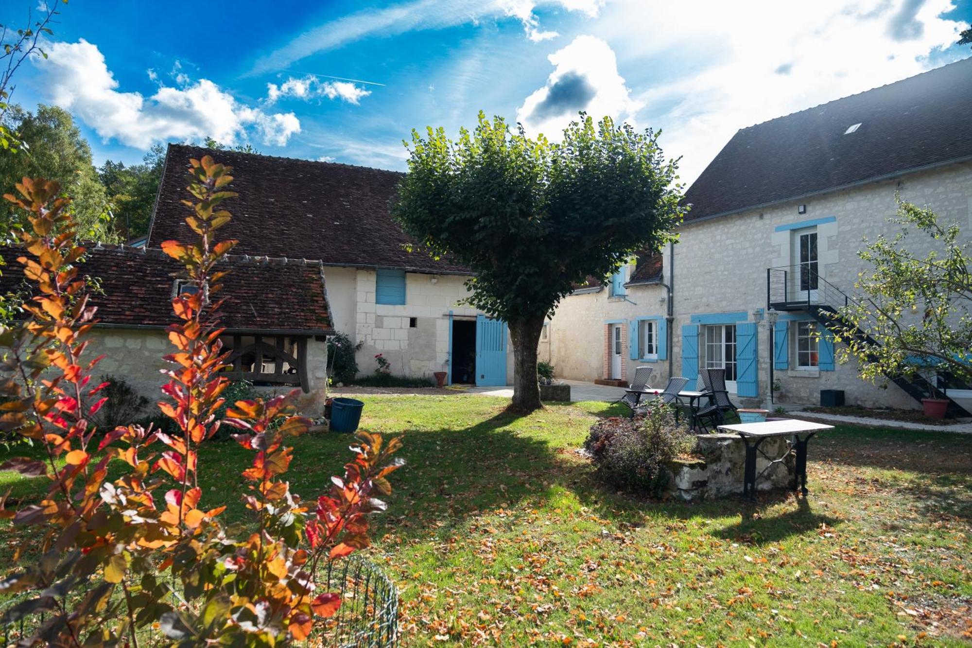 Le Moulin Bleu Bed & Breakfast Seigy Bagian luar foto
